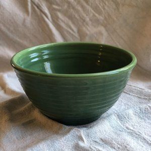 Vintage Bauer Pottery Beehive Ringware 6 ½" Mixing Bowl Forest Green
